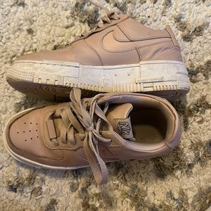 pink nike high rise air force 1 | size 6